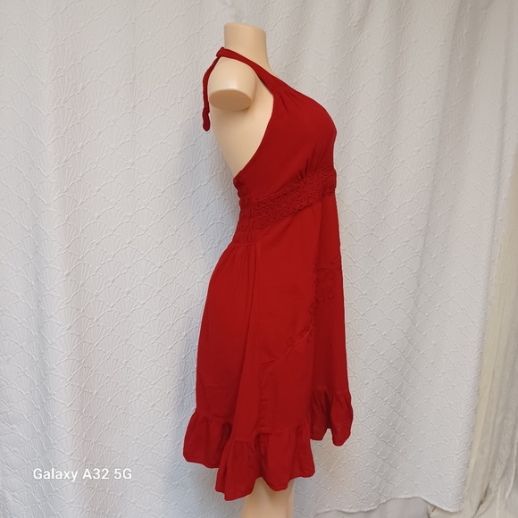 GIOCOM Size XL Elegant Red Halter Dress - Picture 7 of 15